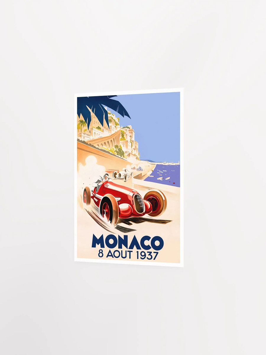 Monaco Vintage F1 Grand Prix, 1937 poster — Vintage Formula 1 poster, Monaco Grand Prix poster, retro travel poster, retro travel art product image (7)