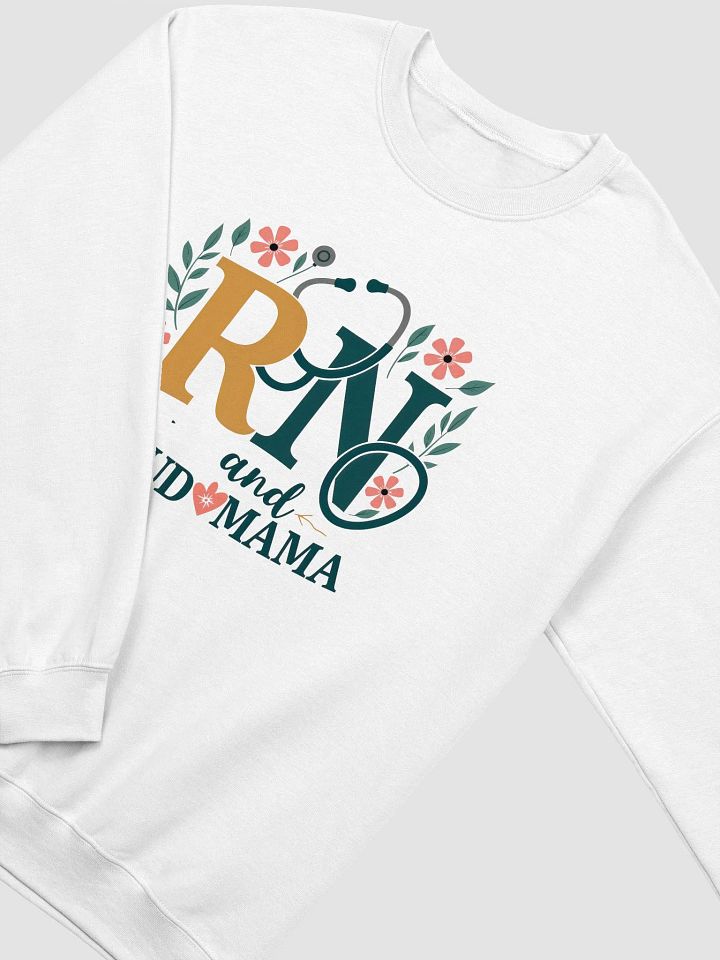 RN and PROUD MAMA Floral Crewneck Sweatshirt product image (10)