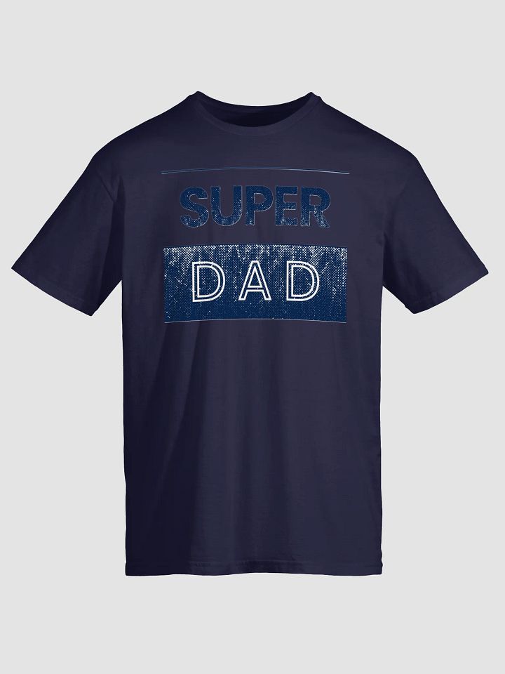 Super Dad Blue & White T-Shirt product image (1)