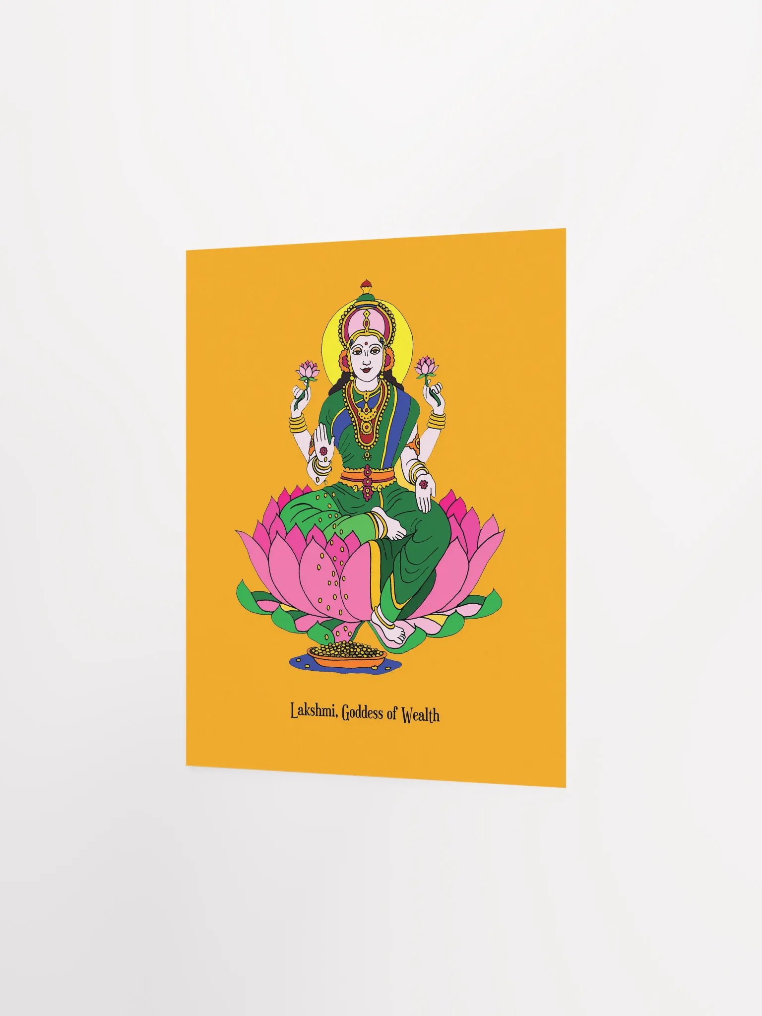 Goddess Lakshmi 8x10 Print product image (2)
