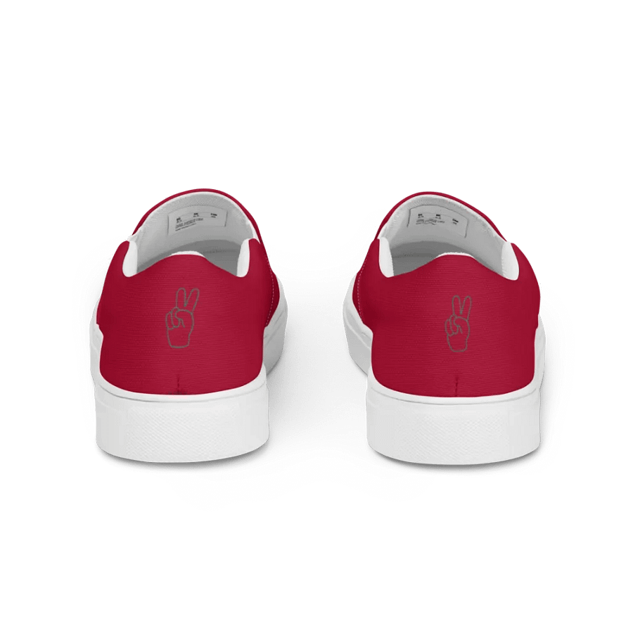 Maroon Detail Grandma DG Women's Canvas Slip-Ons product image (2)