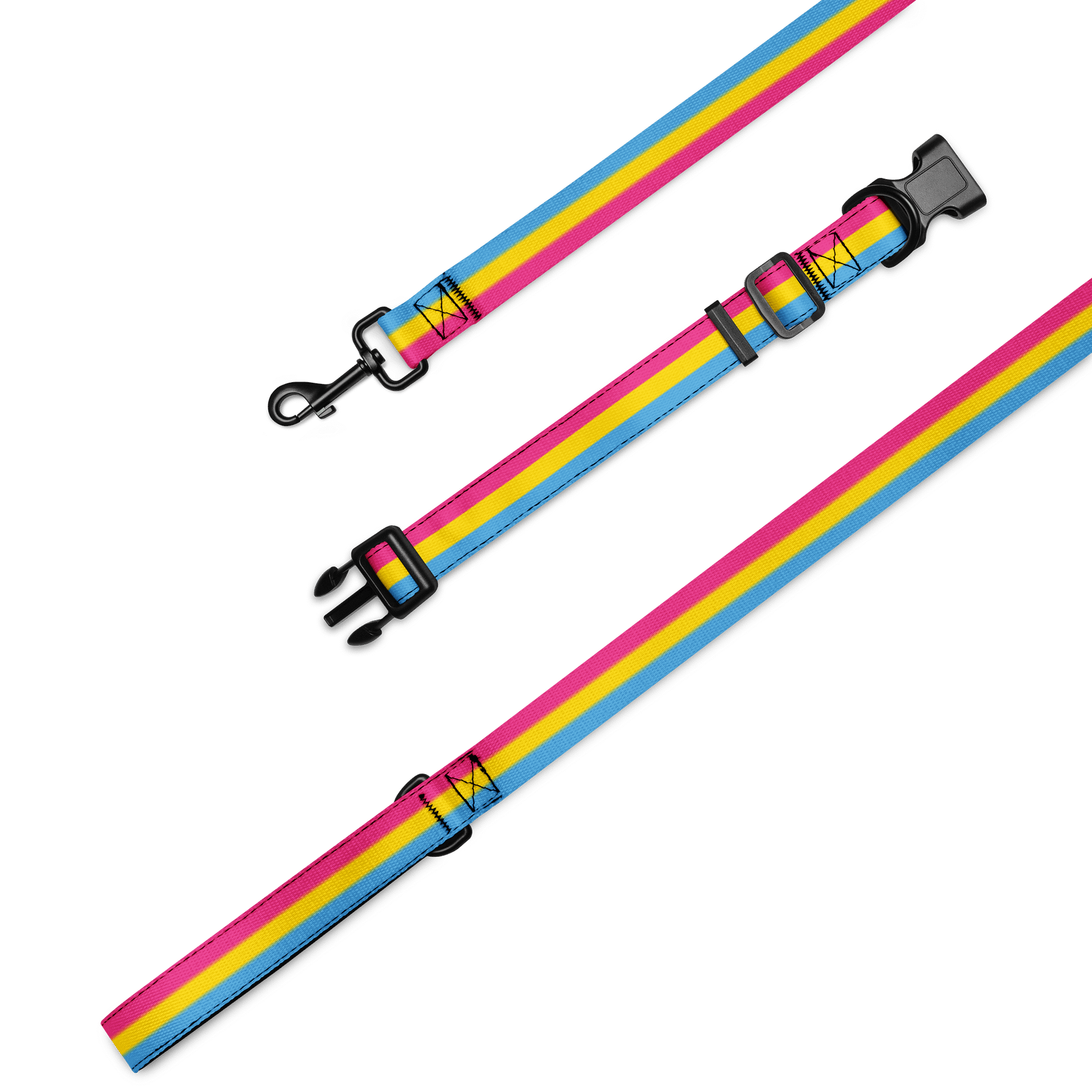 Pansexual Pride Flag Pet Collar & Leash product image (1)
