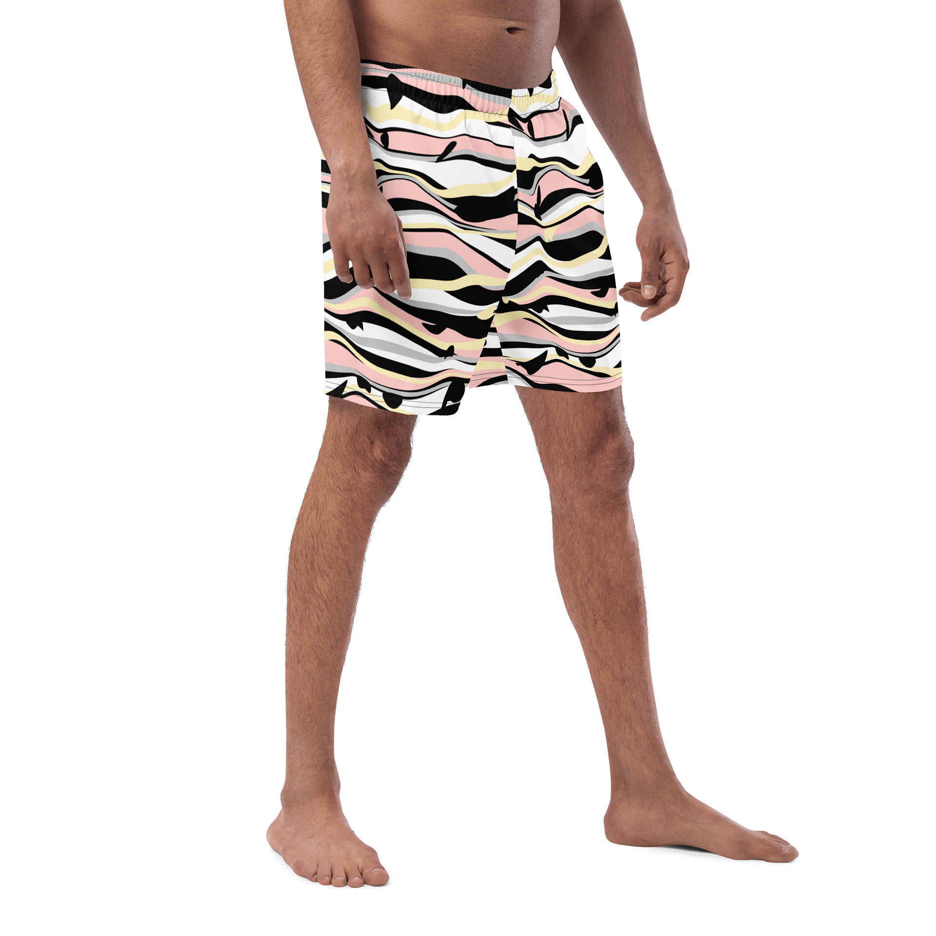 Symmetry Waves All-Over Print Swim Trunks product image (3)