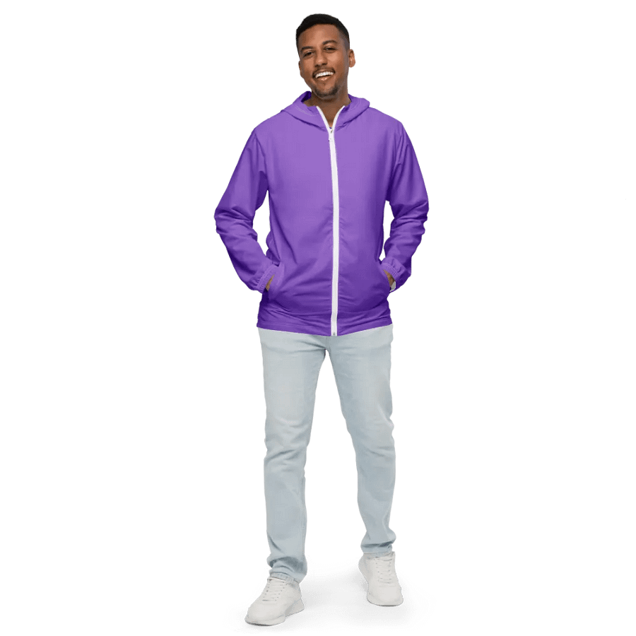 Plain Color Amethyst Windbreaker product image (3)