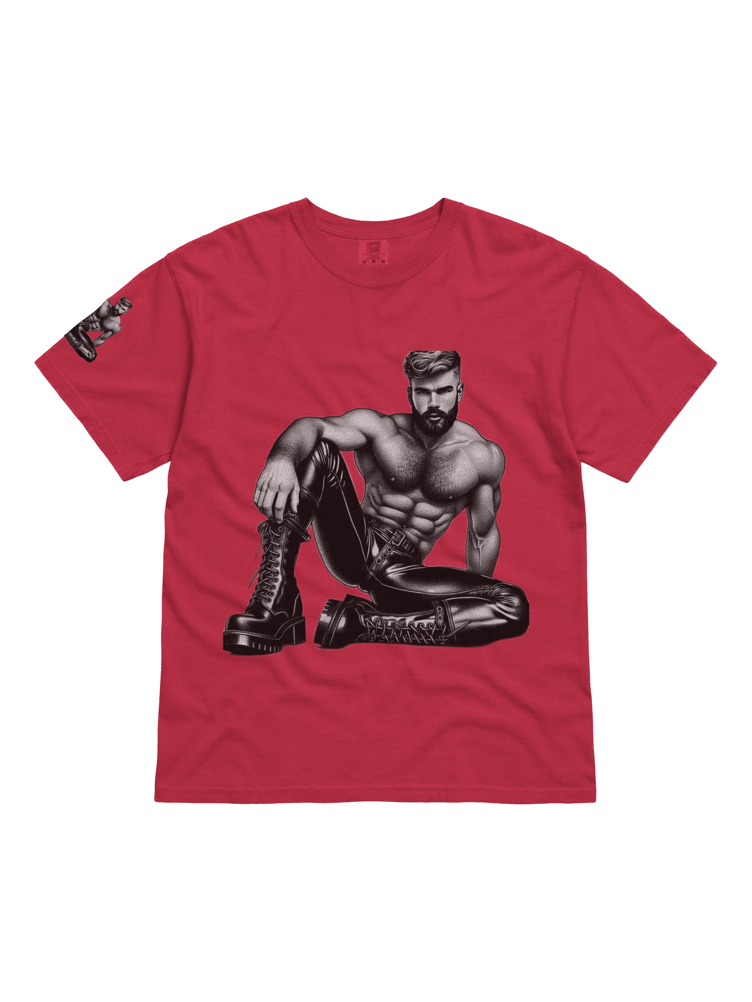 Limited Time Offer Lucky DIP bonus! Gay Gods - Captain Ivan Gay Leather Bar Pride Berlin Graphic Design T-Shirt product image (2)