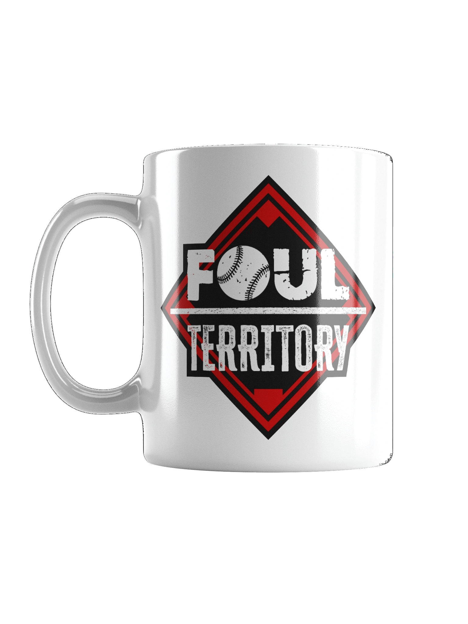 Foul Territory Glossy White Mug product image (6)