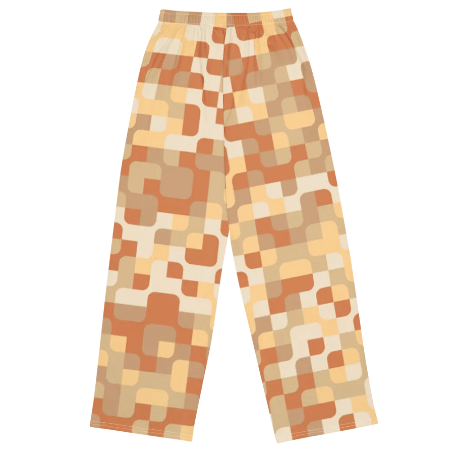 BUIII Pixelated Geometry: Warm Ember Wide-Leg Pants product image (11)