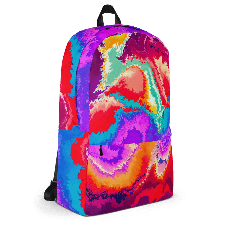 Neon Tides - Crystal & Abstract Art Rucksack product image (11)