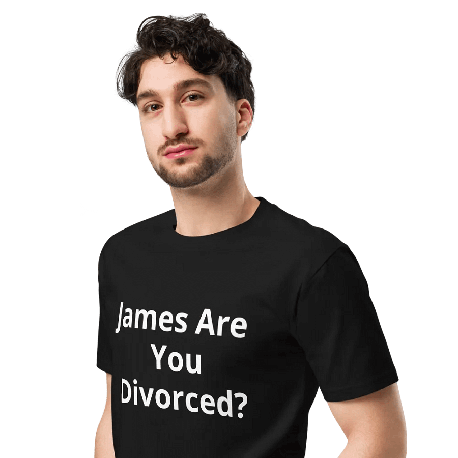 Pris-James Are You Divorced? AS Colour Unisex Premium T-Shirt product image (4)