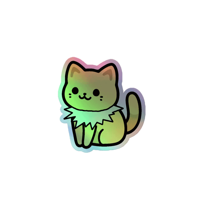 Special Cat Shiny Sitting Sticker product image (1)
