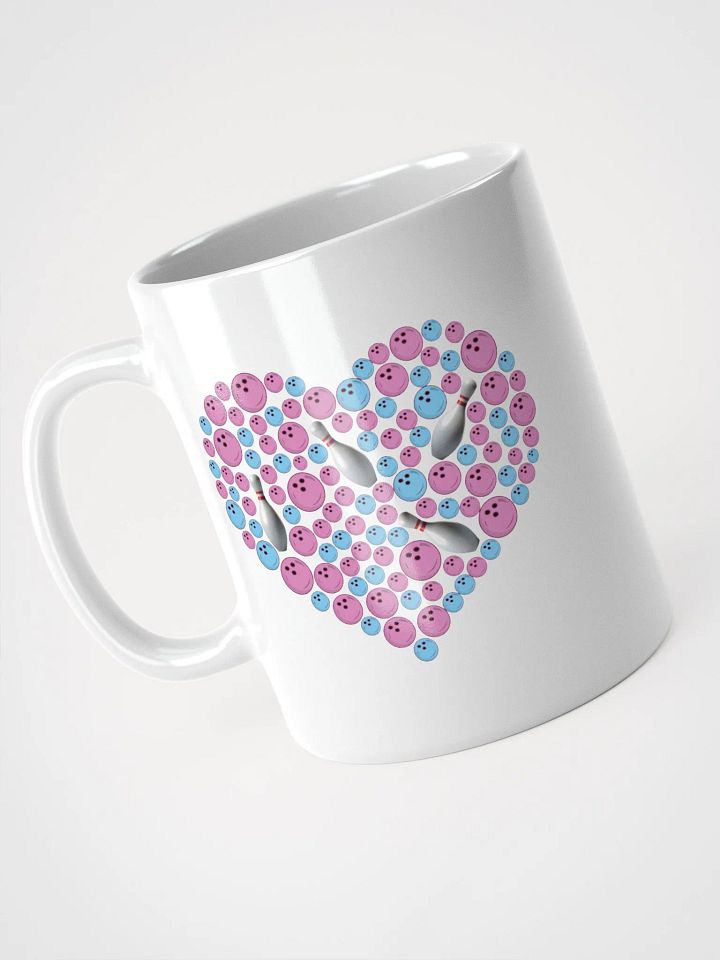 Pure Heart Bowling Pink And Blue Bowling Ball Heart Mug product image (2)