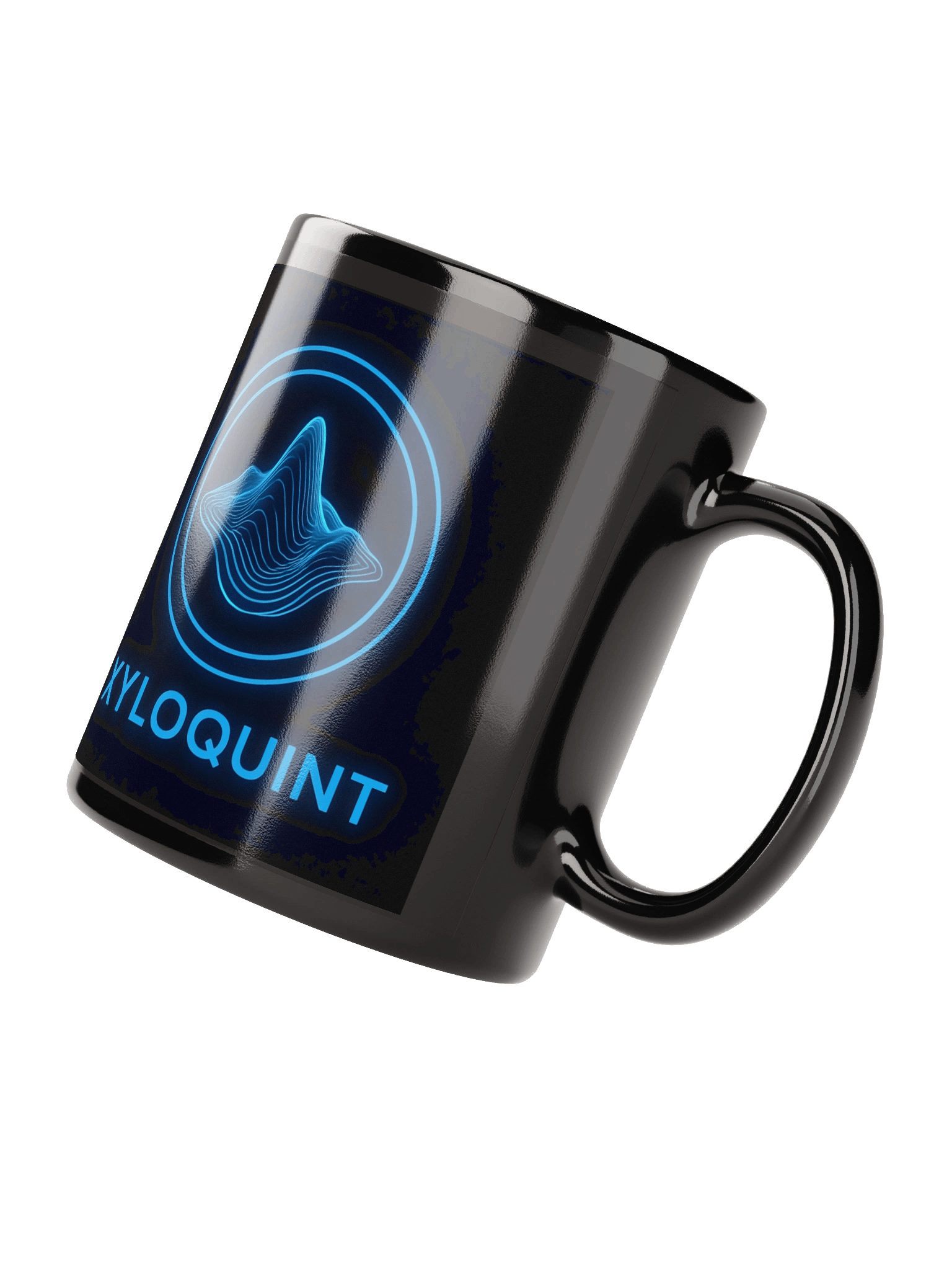 Neon Blue Xyloquint Mug Left Handed product image (2)