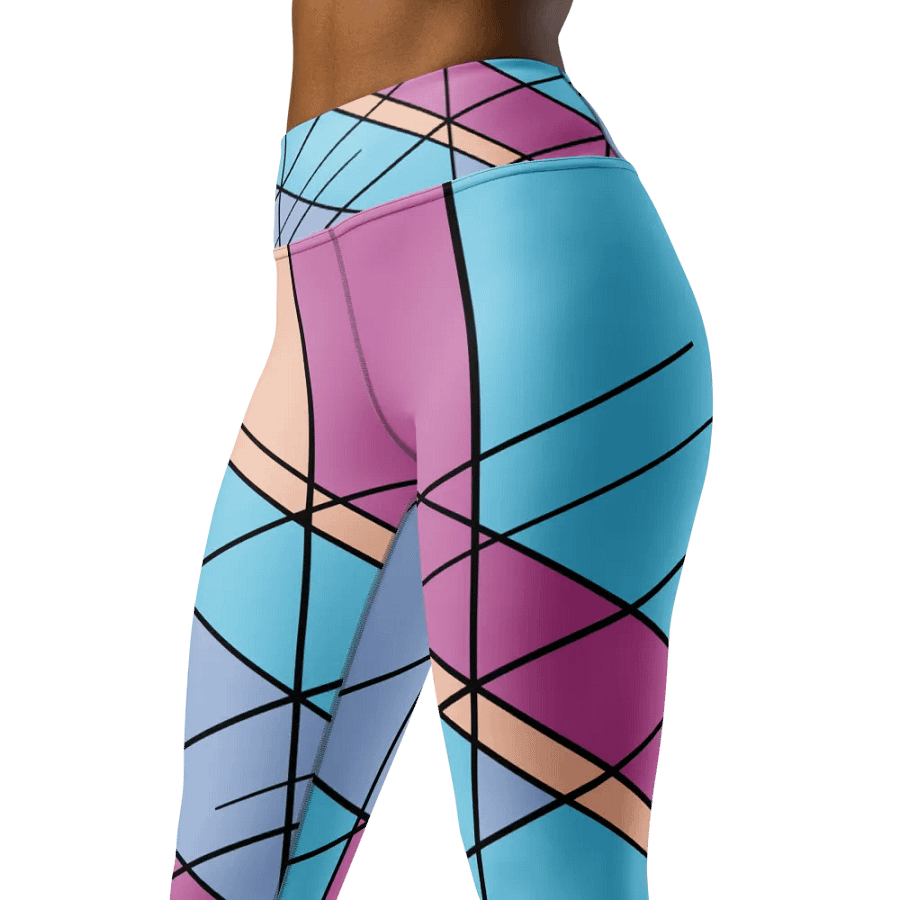 Cool Colorful Geometric Yoga Leggings product image (1)