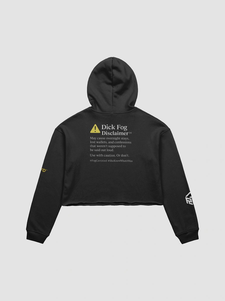 Dick Fog Disclaimer™ Crop Hoodie product image (4)