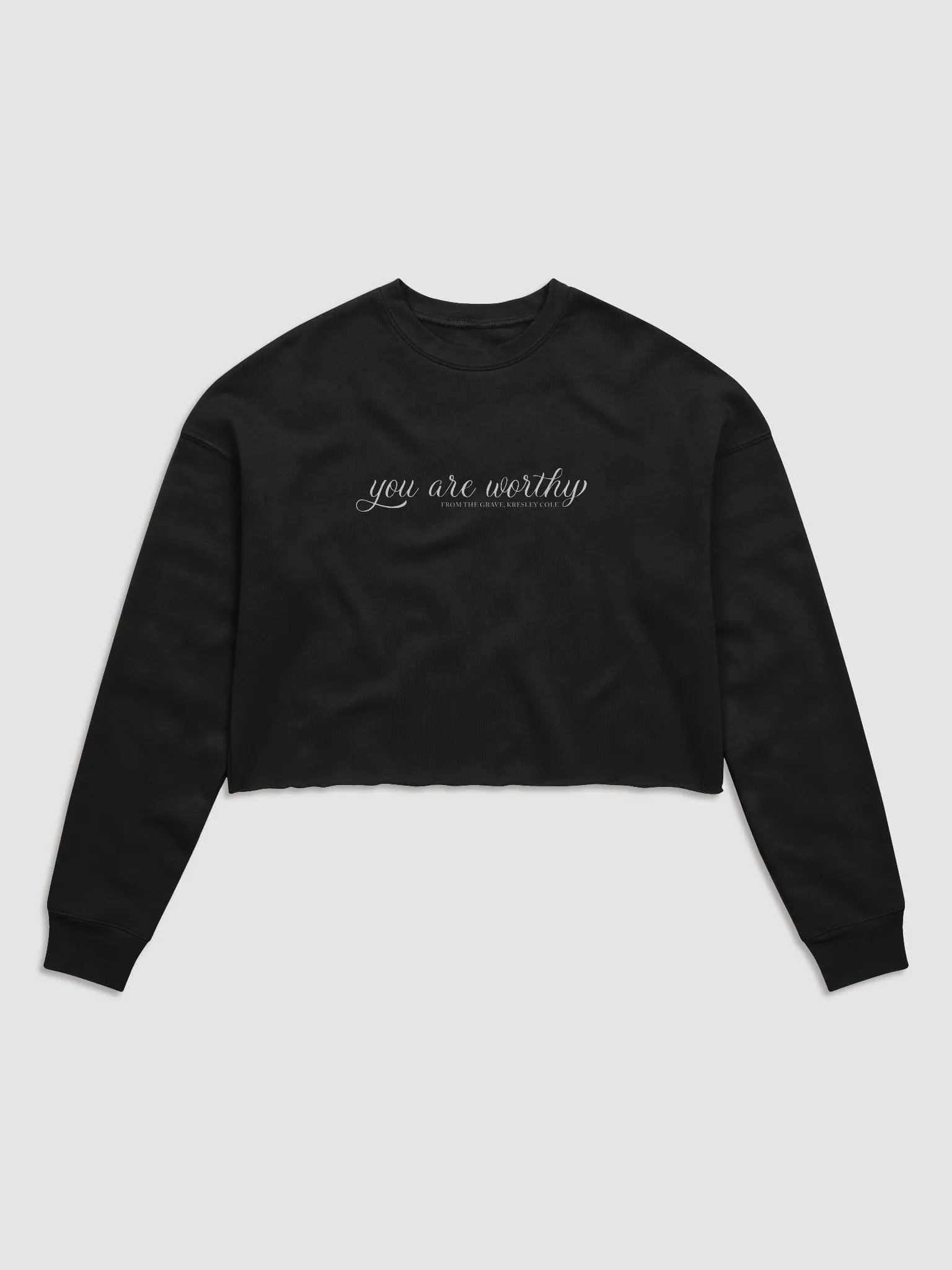 You Are Worthy Crop Sweatshirt product image (1)