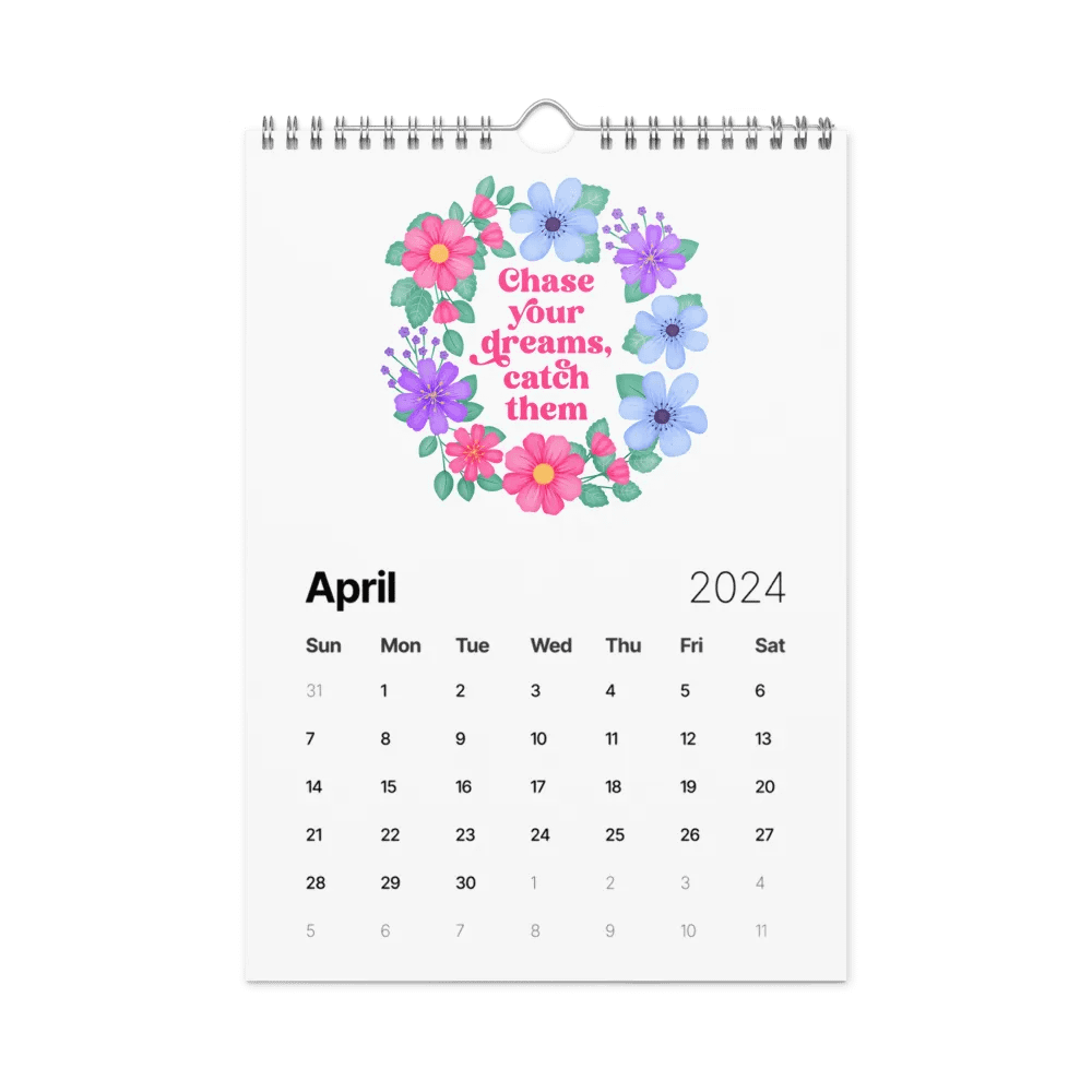 Vibrant Floral Motivational Quotes Calendar product image (8)