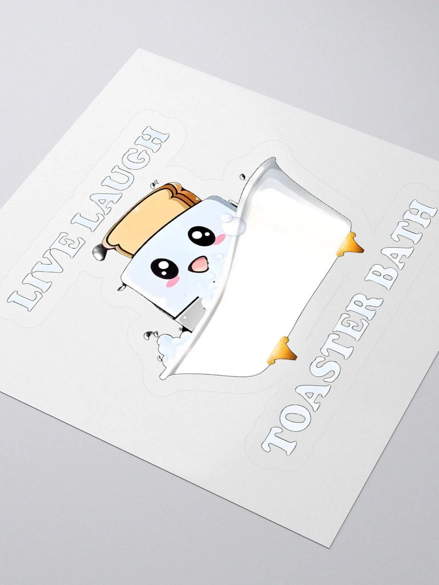 Live Laugh Toaster Bath Sticker product image (3)
