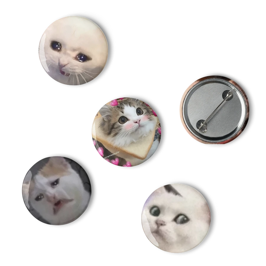 Set of Pin Buttons: Meme Cats 30 product image (6)