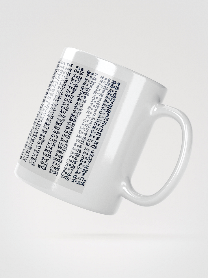 Cipher White Glossy Mug product image (2)