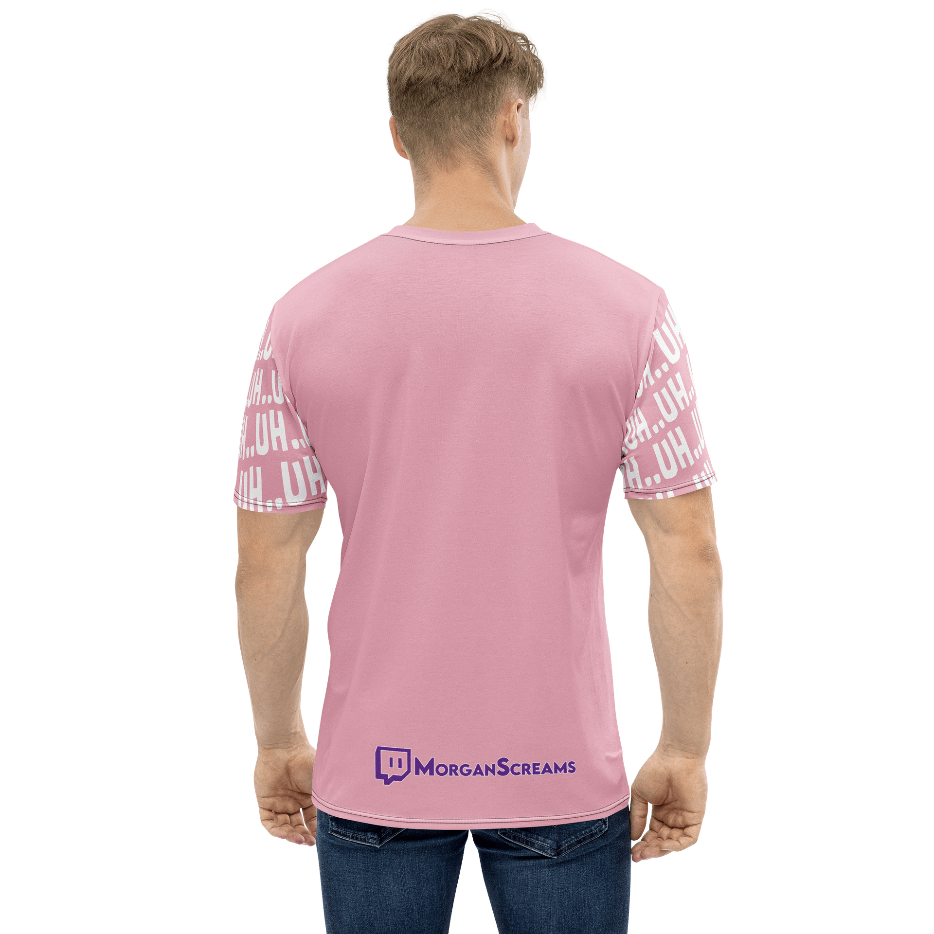 Uh..Uh..Uh All Over Print T-Shirt | Pink product image (4)