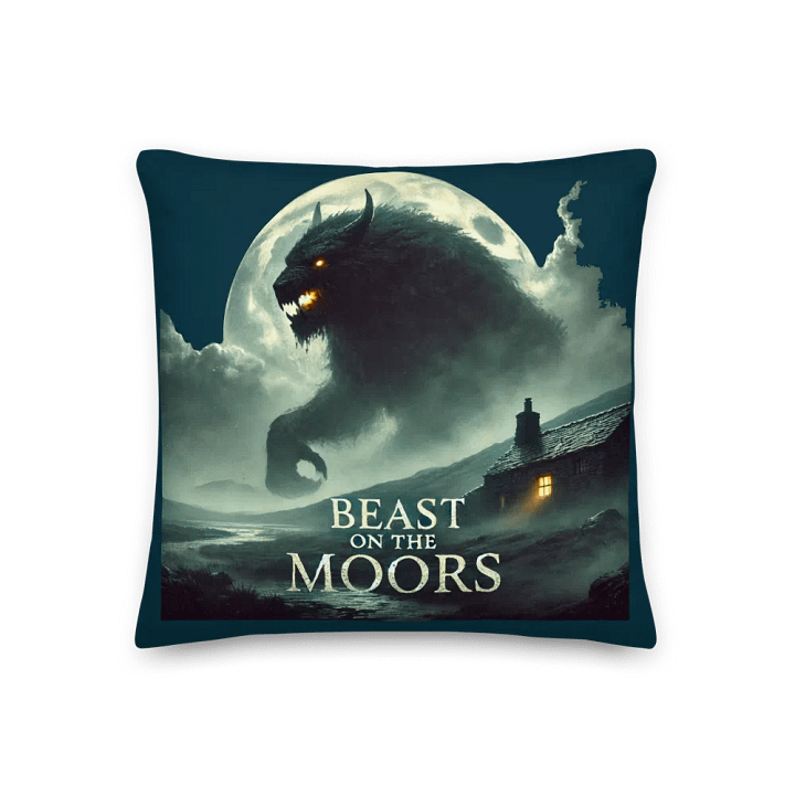 The Beast on the Moors, throw cushion. product image (1)