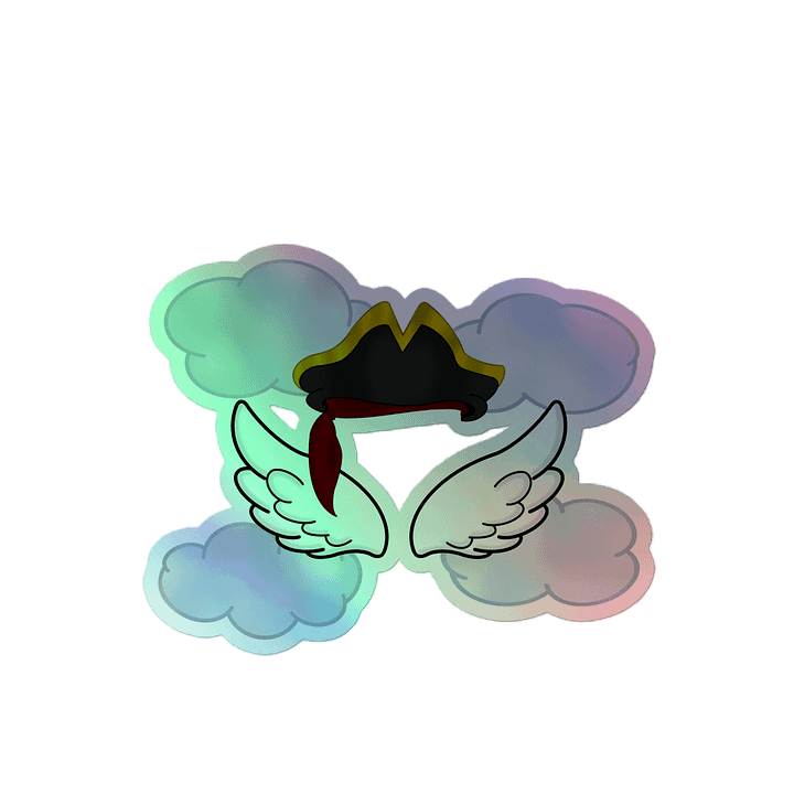 angel pirate shiney sticker product image (2)