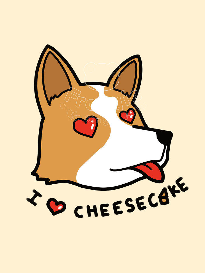 Cheesecake Embroidered Hoodie (Frog-CU Chibi Edition) product image (2)
