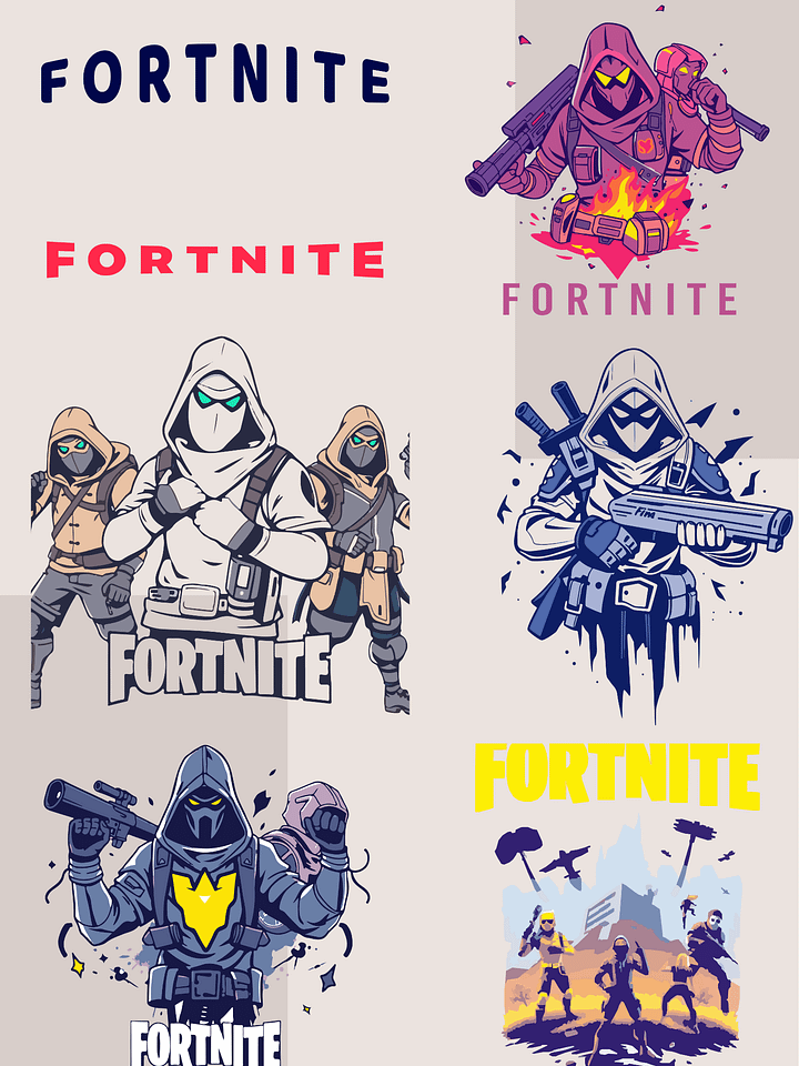 Fortnite Game Graphics for Printables product image (2)