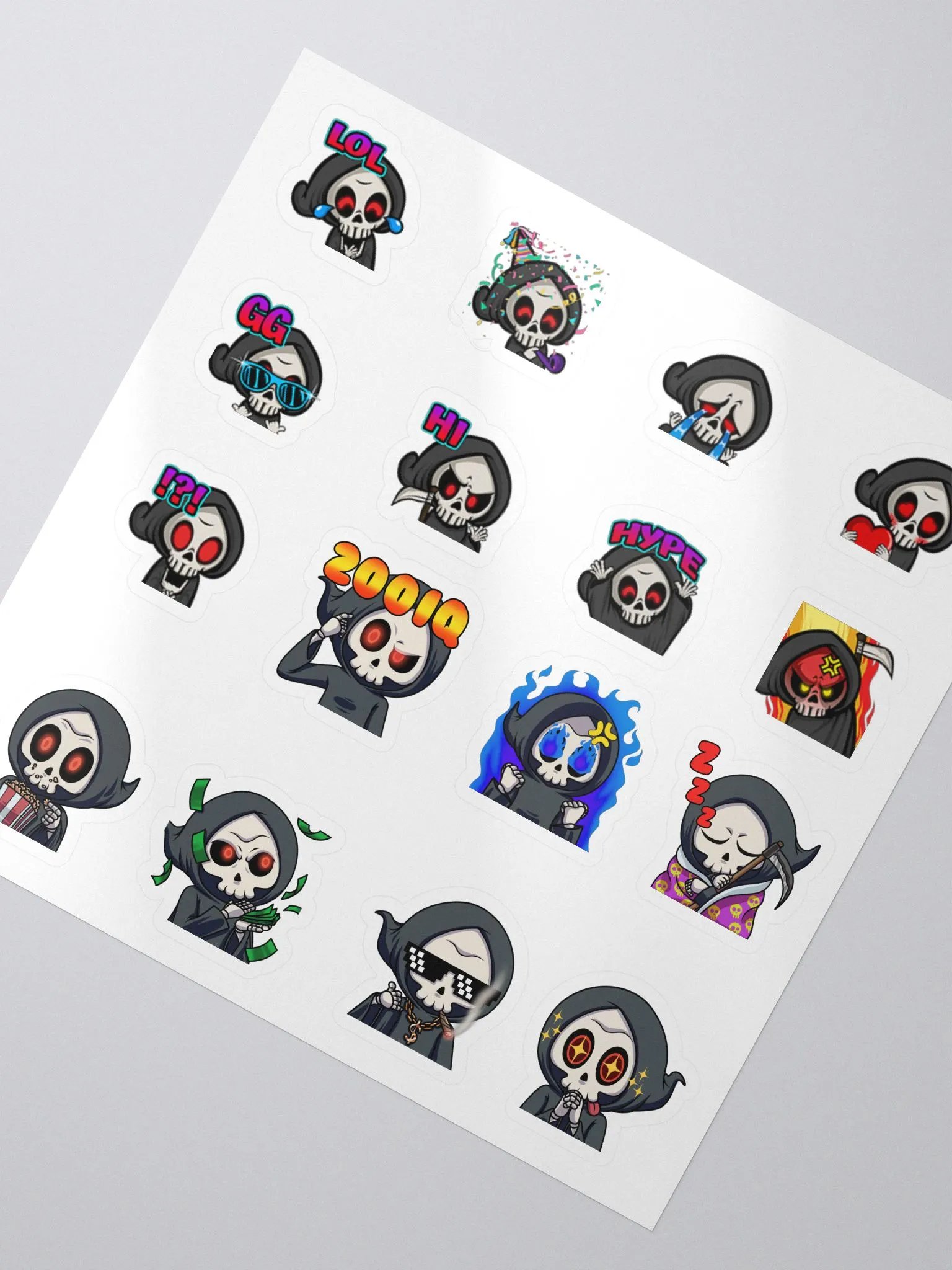 16-Pack Small Todd Emote Stickers product image (2)