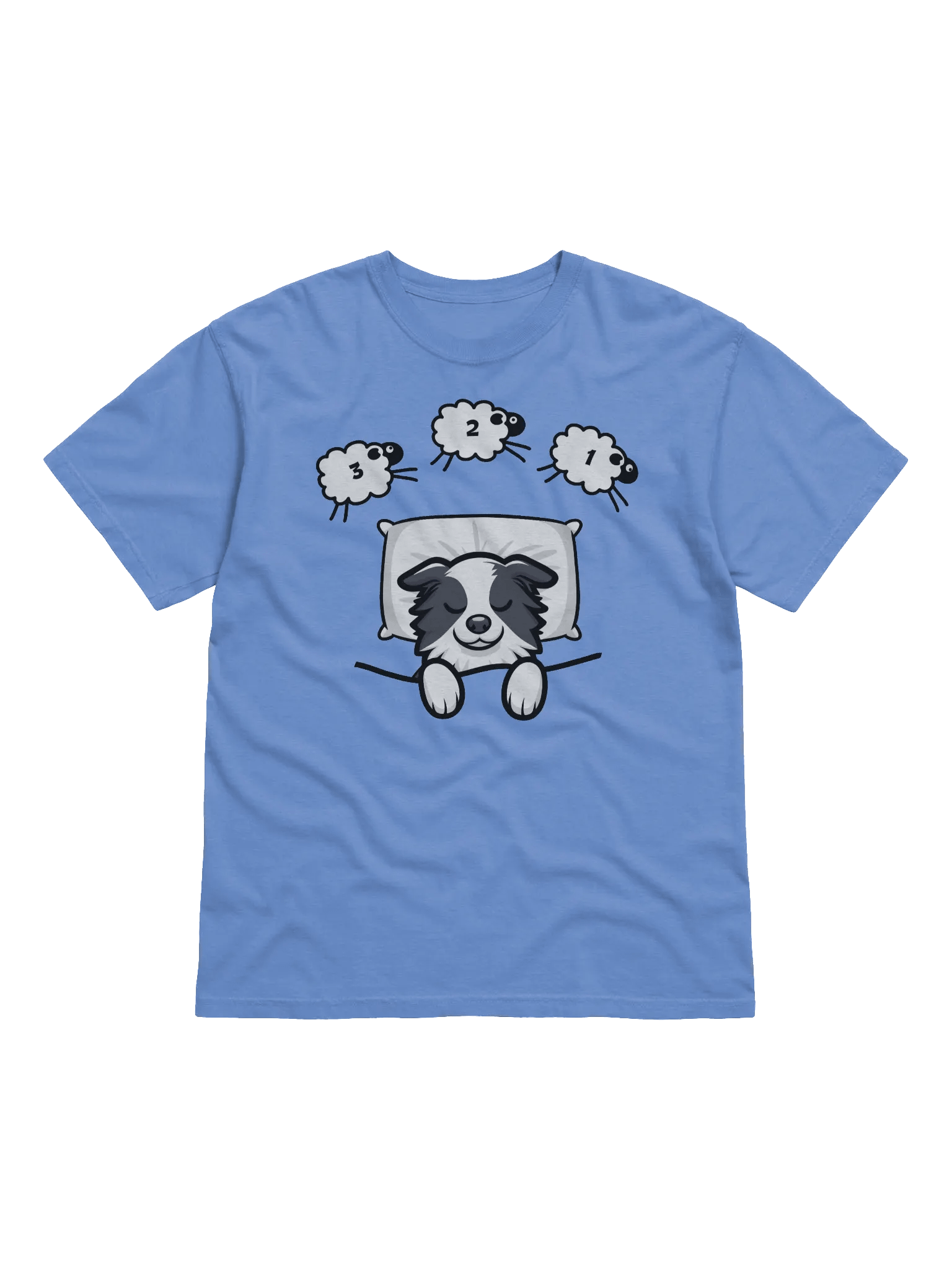 Border Collie Counting Sheep T-Shirt product image (1)