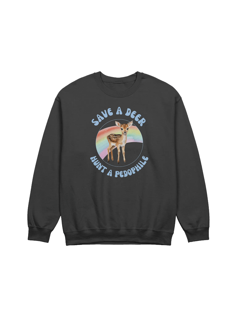 Save A Deer Hunt A Pedophile Rainbow Sweatshirt product image (1)