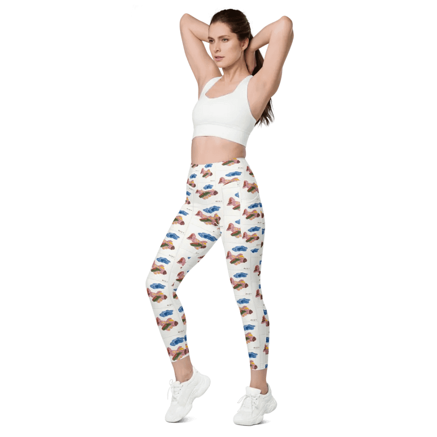 Kid Airplane (All-Over Print Leggings with Pockets) product image (6)