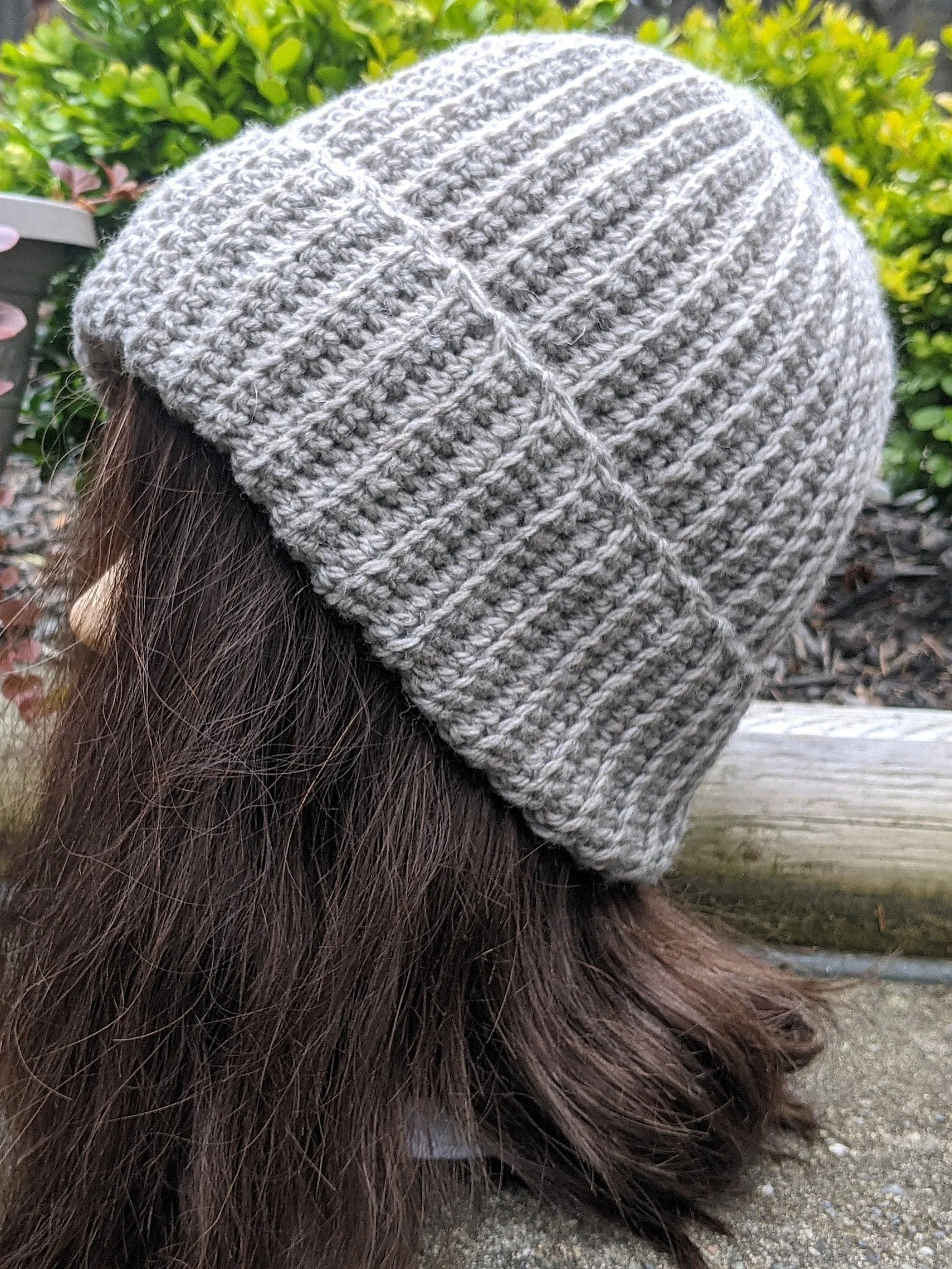 Crochet Ribbed Hat Pattern for Men & Women product image (5)