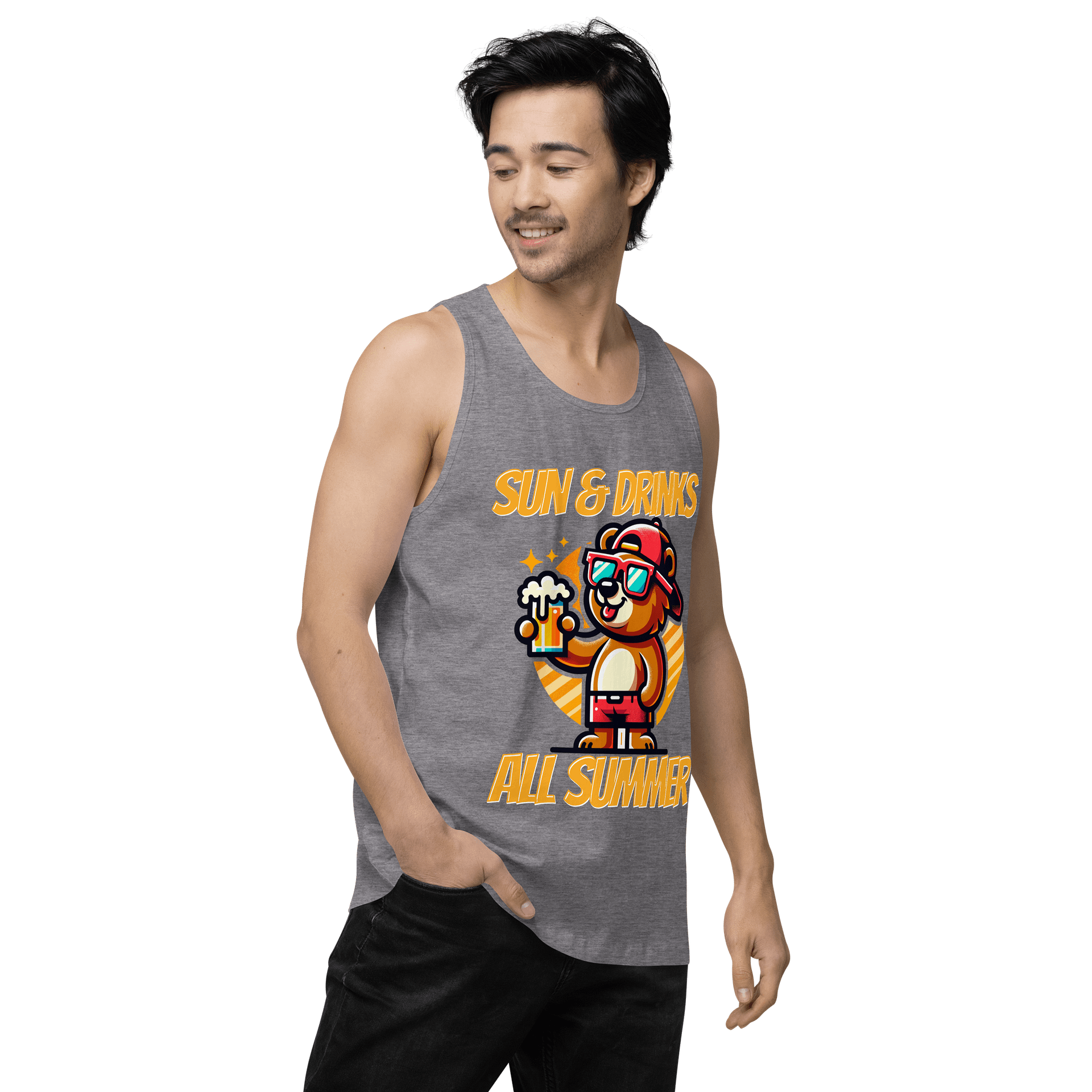 Summer Vibes Bear Tank Top product image (62)