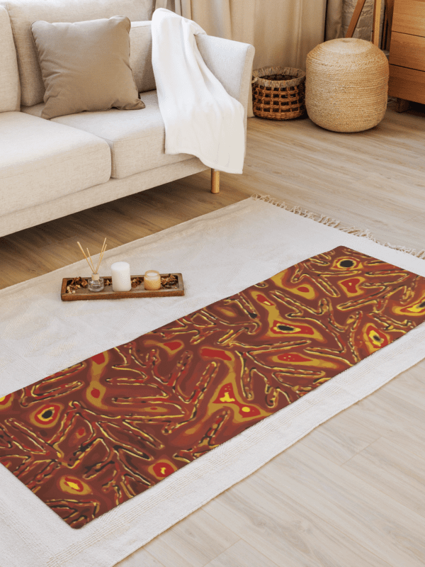 Japanese Fiery Abstract Yoga Mat product image (1)