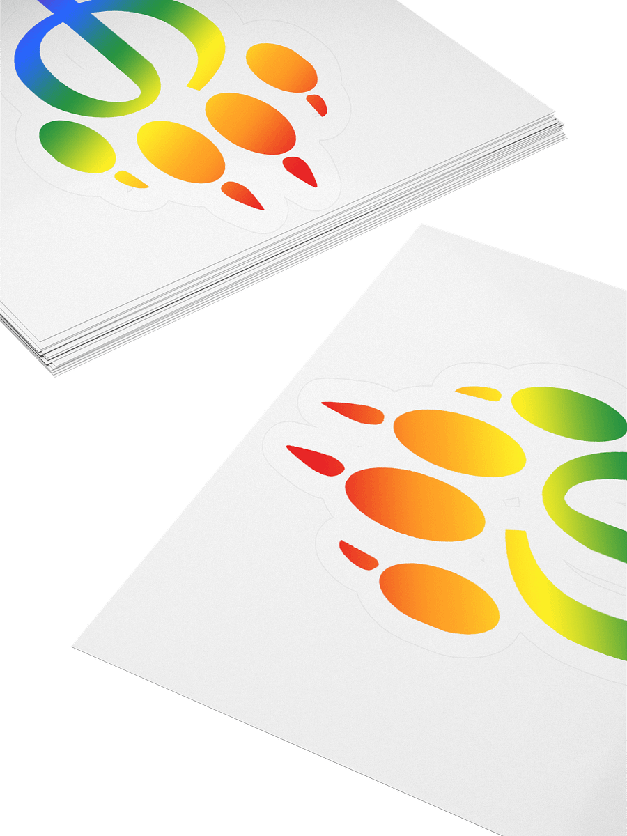 Minimalist pride phi paw sticker product image (10)