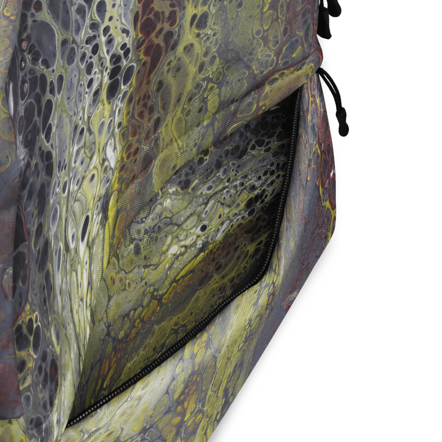 Amphibian - Acrylic Pour Print, Backpack product image (5)