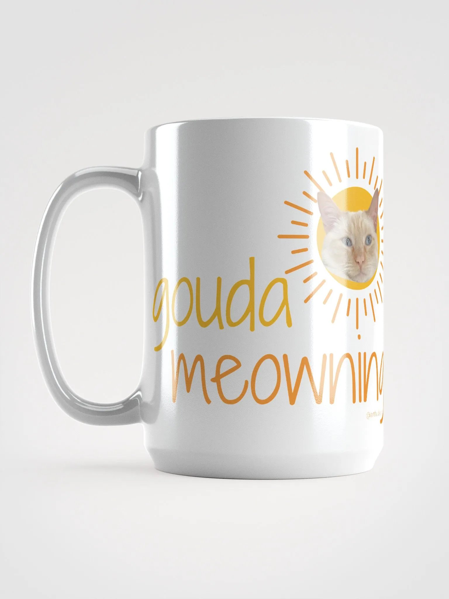 Gouda Meowning Mug (15oz) product image (6)