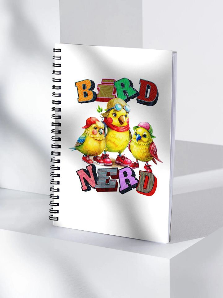 Bird Nerd Yellow Budgie Spiral Notebook product image (1)