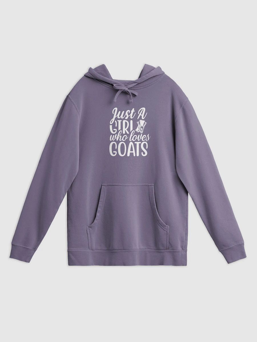 Just a Girl that Loves Lamanchas Pigment Dyed Hoodie product image (10)
