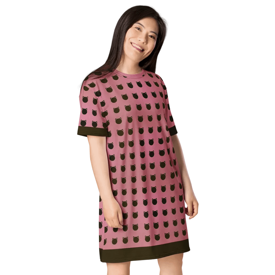 Feline Frenzy All-Over T-Shirt Dress product image (8)