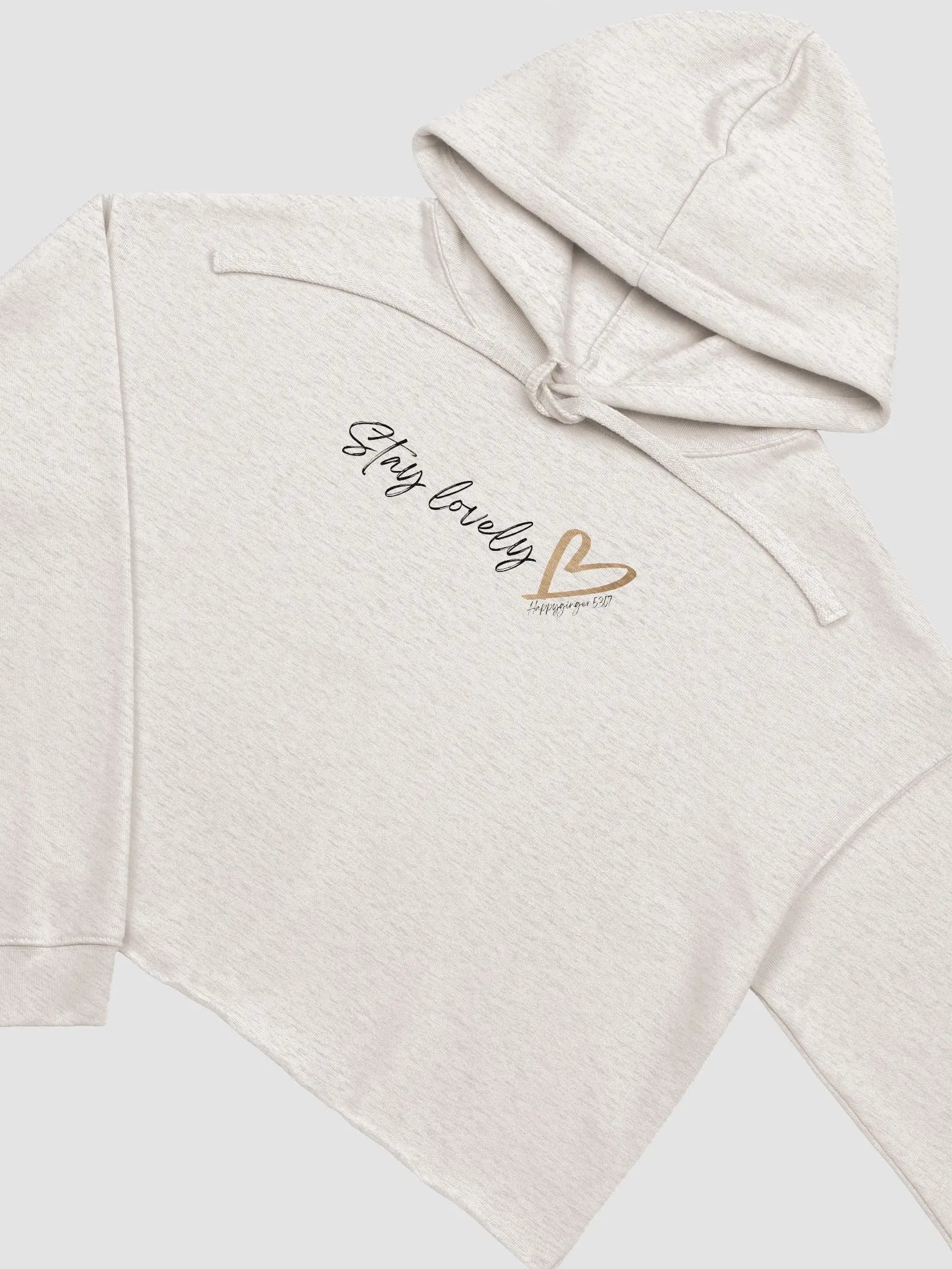 Stay Lovely <3 Cursive Crop Hoodie product image (1)