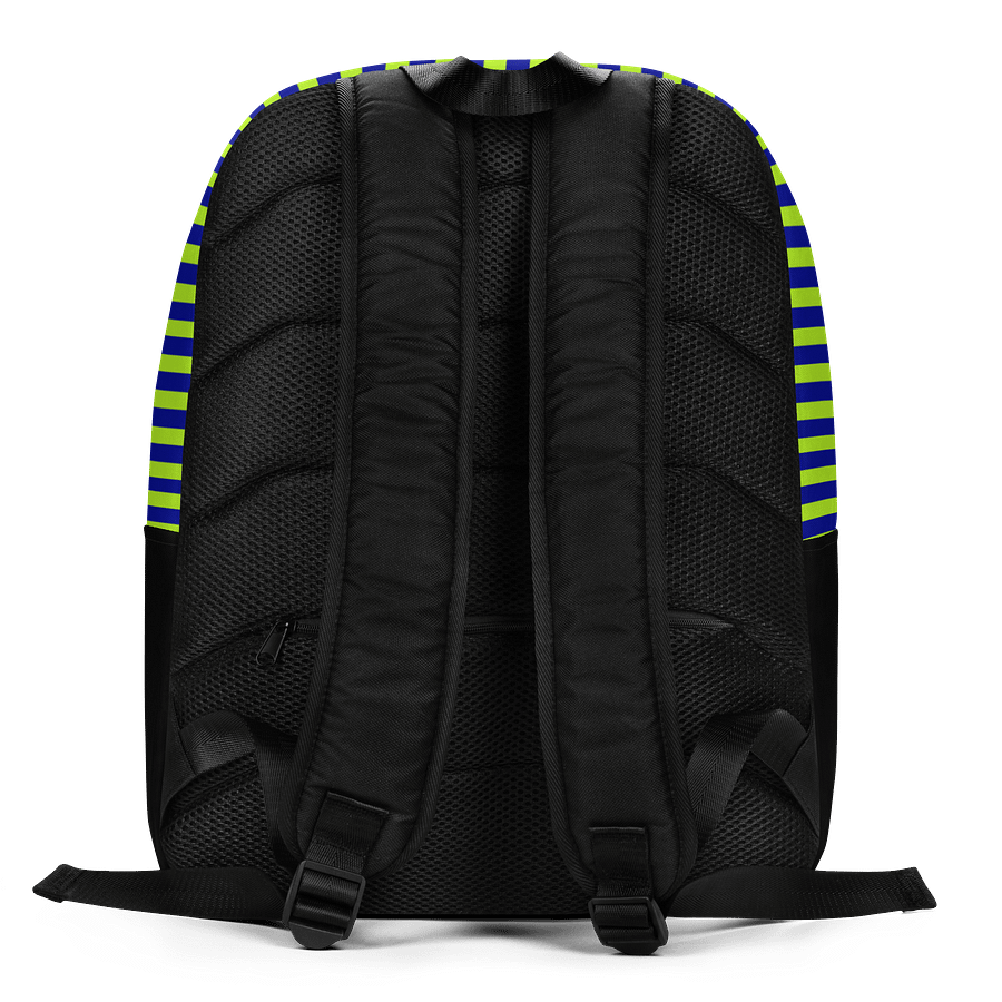 Red Electric Tiger on Blue and Lime - Backpack product image (7)