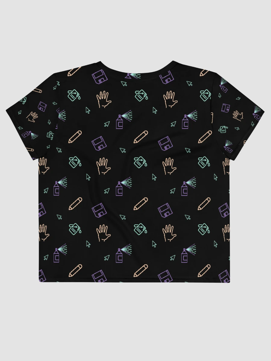 Computer Lab pattern crop tee product image (5)