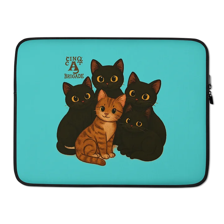 Blue Kitty Laptop Sleeve product image (2)