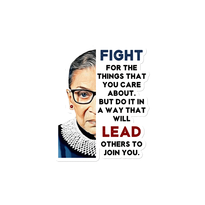 RBG Fight and Lead Die-Cut Magnets product image (2)