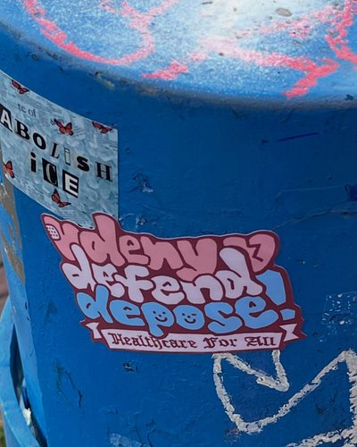 wow, saw some of my stickers on my walk to elliot bay bookstore today aha ;)