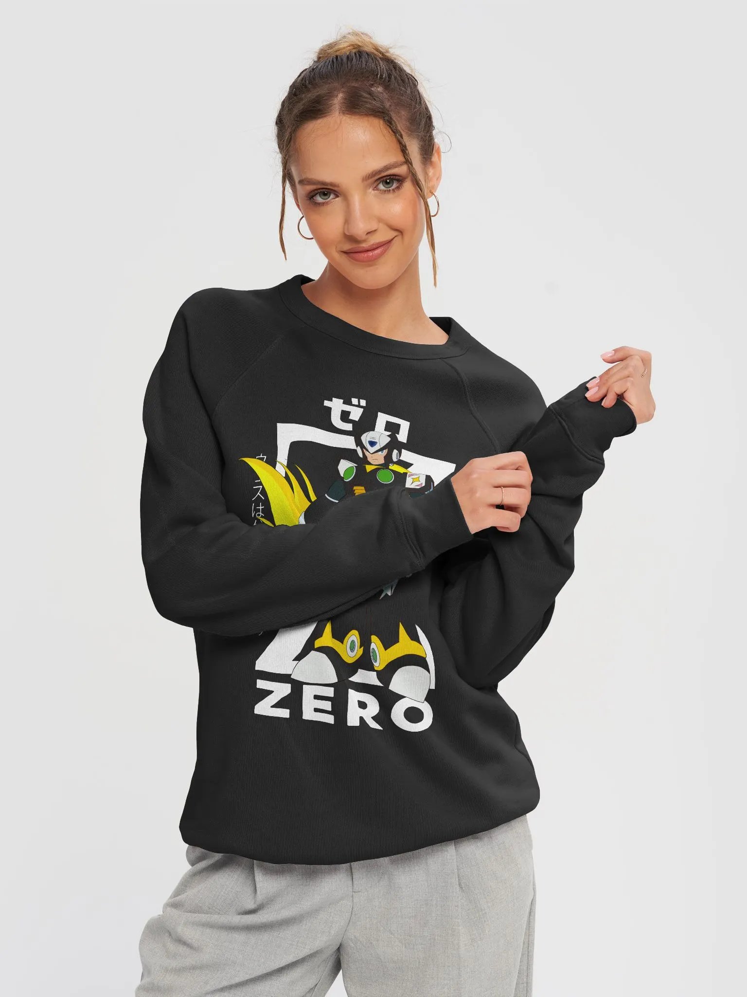 Zero Sweatshirt (Black/Red) product image (2)