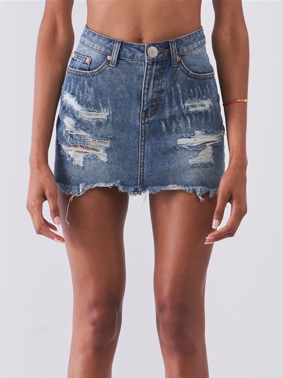 Denim mini skirt product image (1)