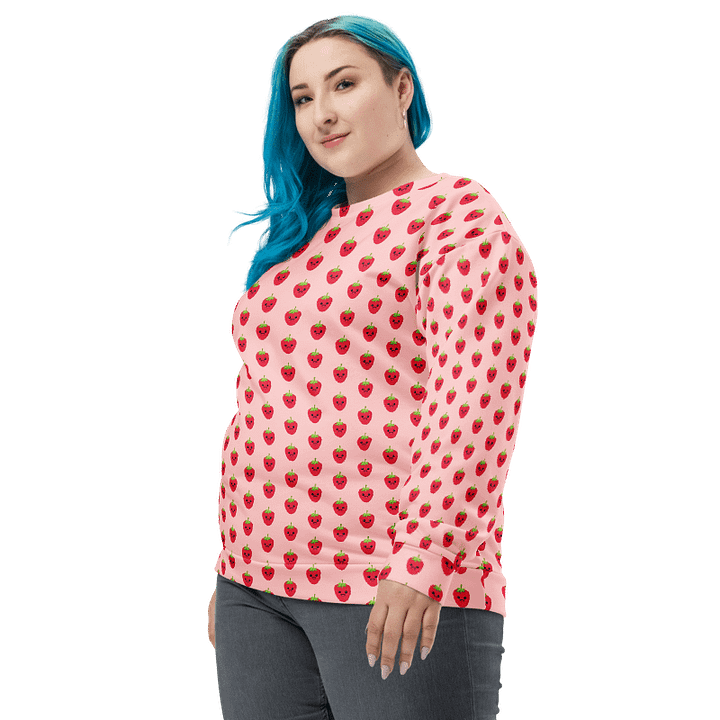 Smiley Happy Strawberry Sweatshirt product image (1)
